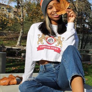 London Town cropped long sleeve